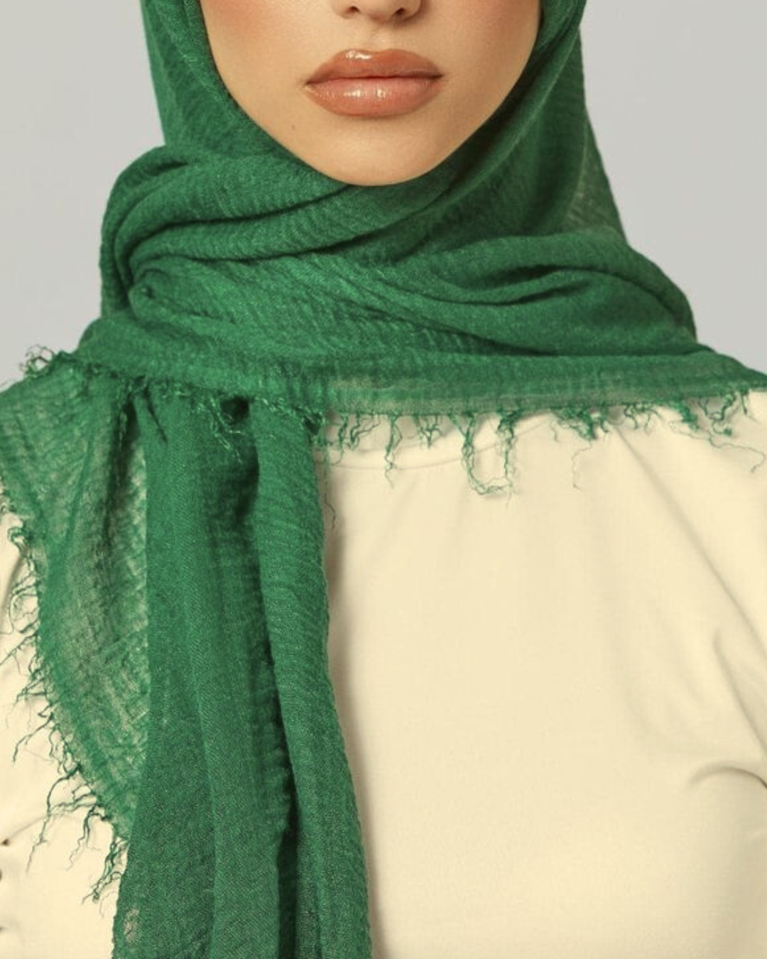 Moss Green Turkish Cotton Hijab main image 0