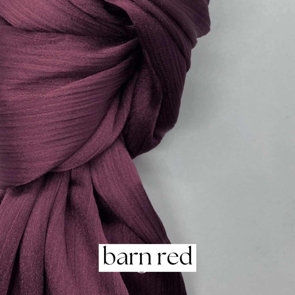 Cherry Red Crinkled Chiffon Hijab main image 0