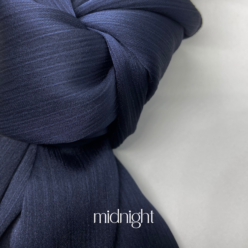 LONG SILK CRINKLE CHIFFON SCARF THE CONCUBINES CORRIDOR