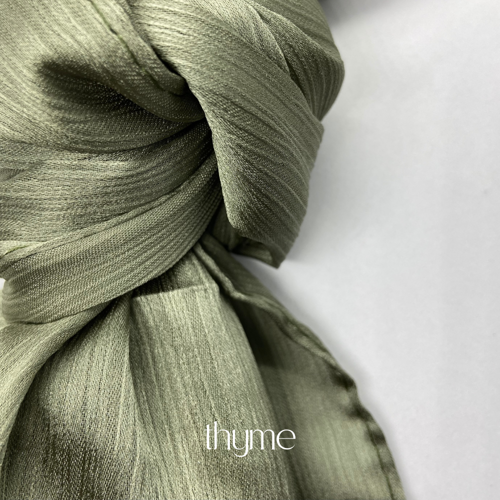 Crinkle Silk Chiffon Thyme - Trendy & Affordable Hijabs in India - Shop ...